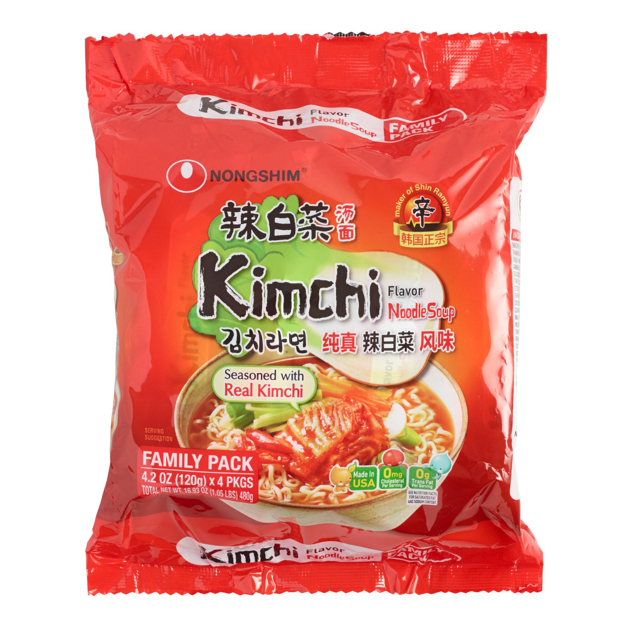 Nongshim Kimchi Noodle Soup 4 Pack by World Market