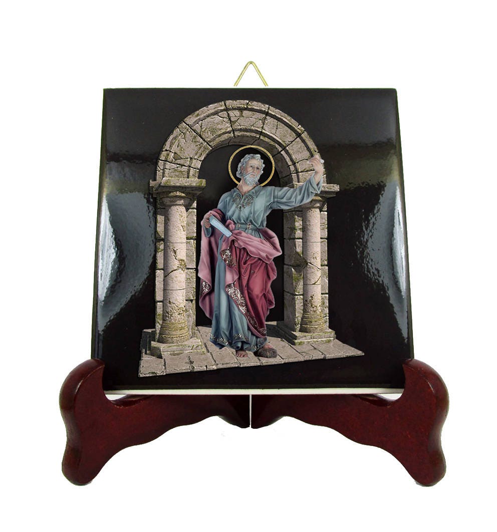 st Bartholomew The Apostle - Icon On Ceramic Tile Saint Nathanael Nathaniel Apostles Of Jesus