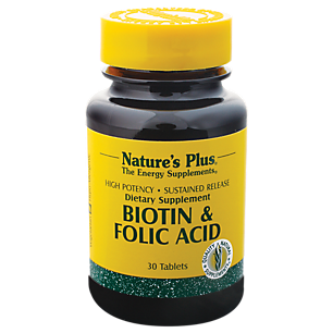 Biotin & Folic Acid - High Potency & Sustained Release (30 Tablets)