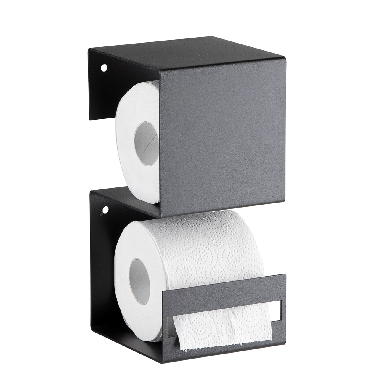 SHAPE IT toiletrulleholder sort // Forventes på lager til vinter