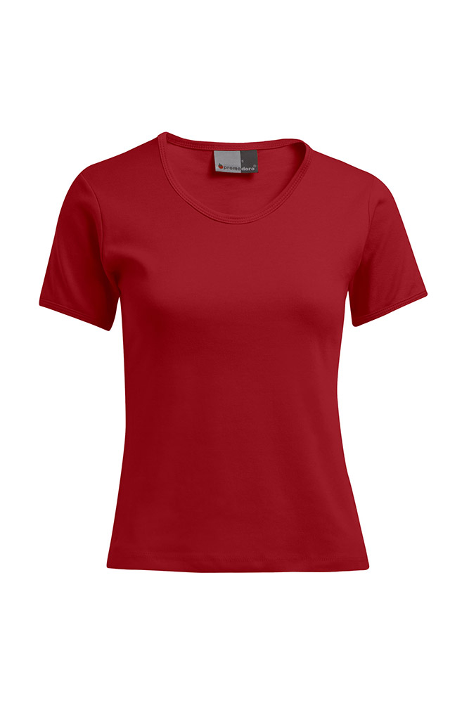 Interlock T-Shirt Plus Size Damen, Rot, XXL
