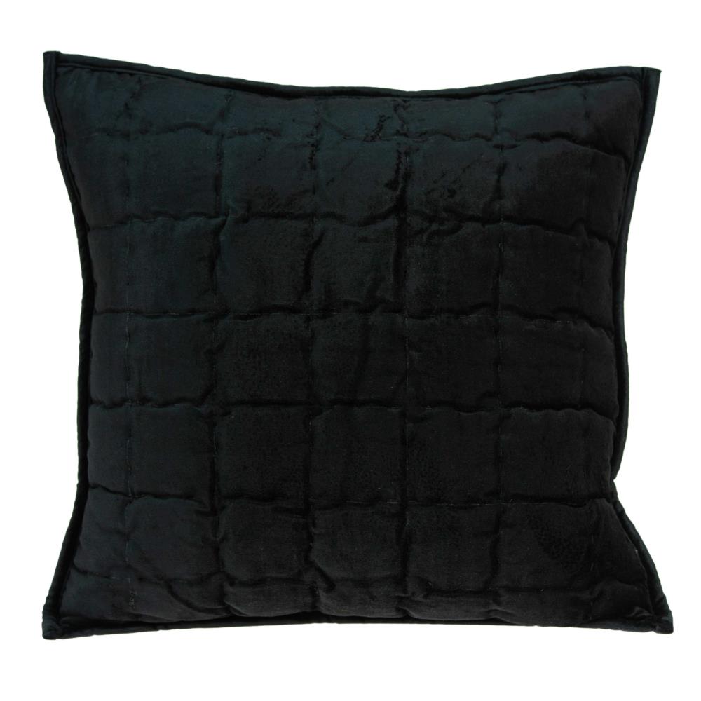 HomeRoots Jordan Black Standard Cotton Viscose Blend Pillow Case | 334100