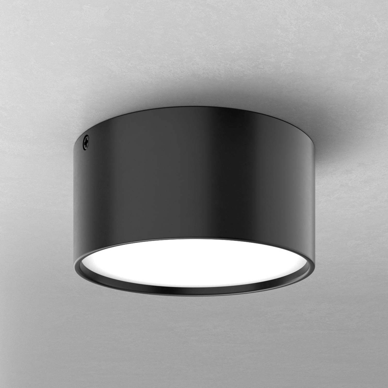 LED-kattovalaisin Mine, musta, 12 cm