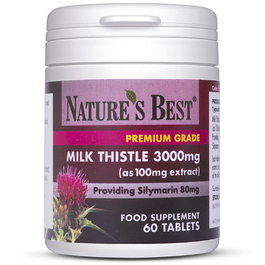 Buy Milk Thistle 3000Mg, Premium Grade Extract 60 Tablets Online