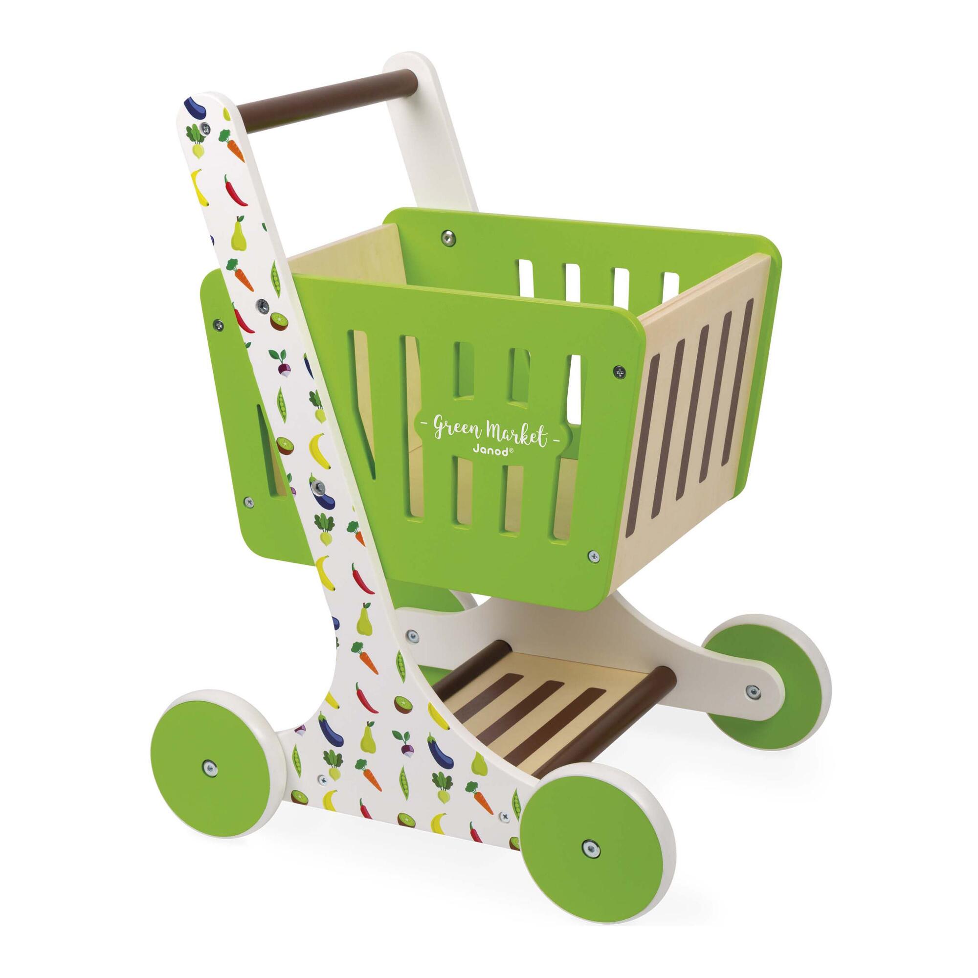Janod Wood Green Market Shopping Cart Set by World Market