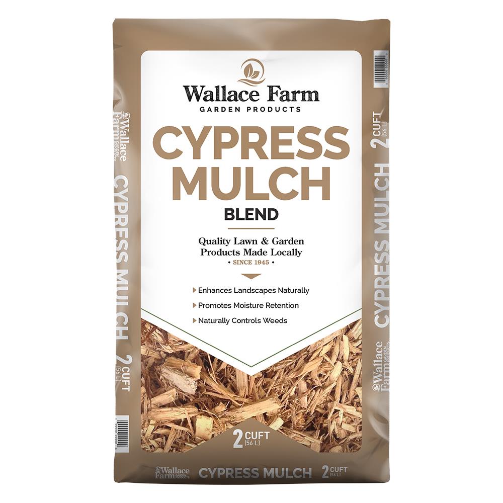 Wallace Farm 2-cu ft Tan Cypress Mulch Blend in Brown | WFCYPRESS2