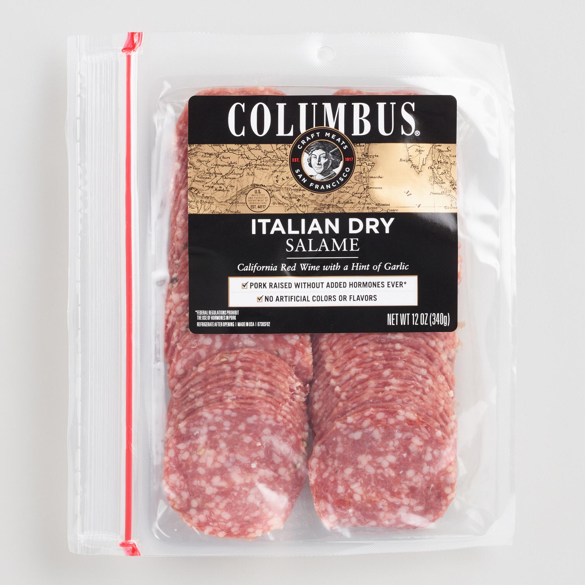 Columbus Sliced Italian Dry Salame Set Of 6 by World Market