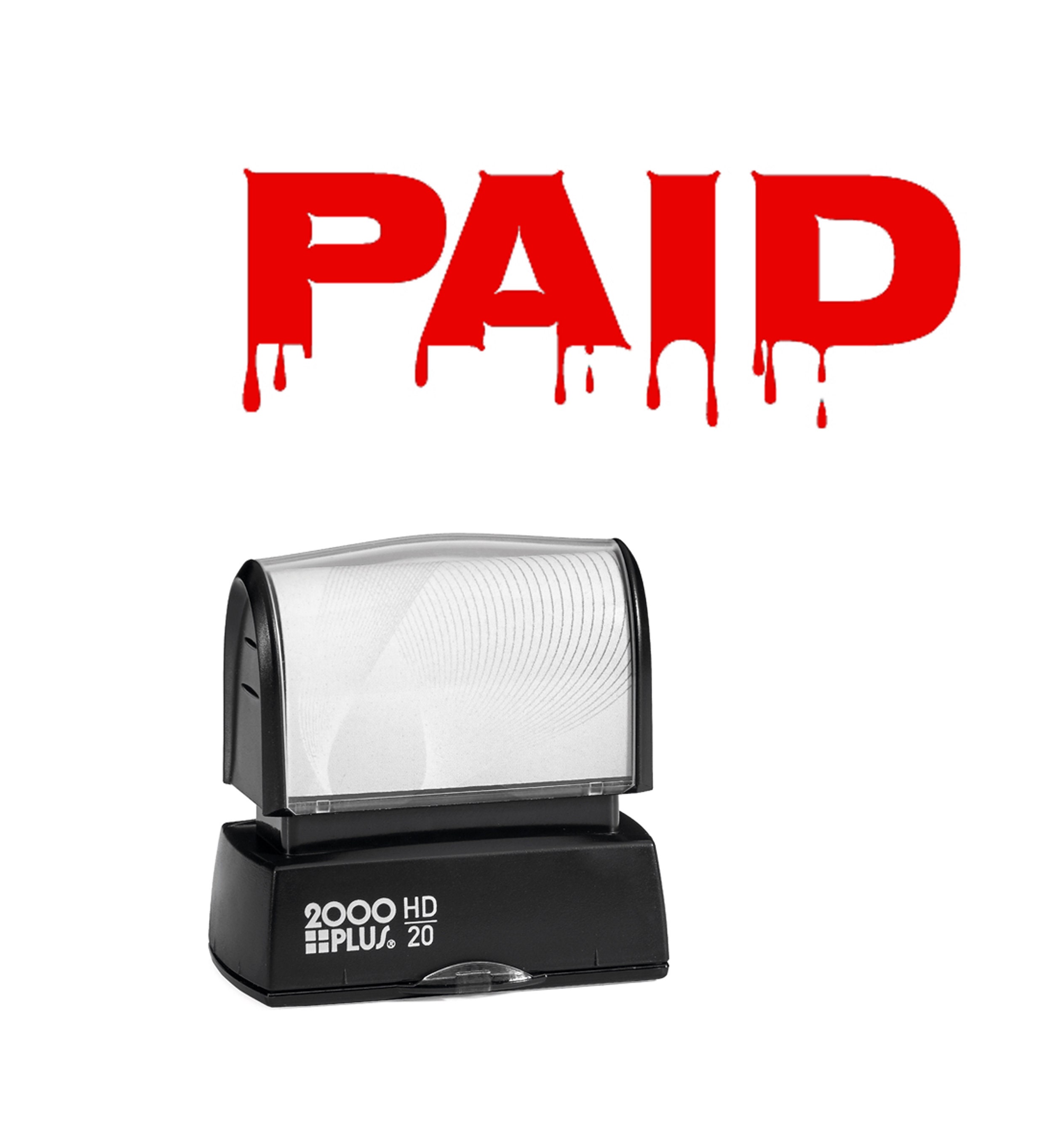 Humorous Paid Stamp For Business Or Home - Self Inking Red Ink Paying Bills To Use With Your Including Etsy Shop