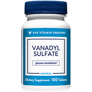 Vanadyl Sulfate for Glucose Metabolism - Trace Mineral - 2 MG of Vanadium (100 Tablets)