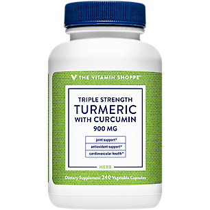 Triple Strength Turmeric with Curcumin - Joint & Antioxidant Support - 900 MG (240 Vegetarian Capsules)