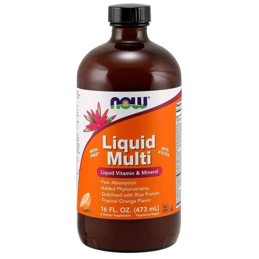 Liquid Multi, Tropical Orange (Iron Free) - 473 ml.