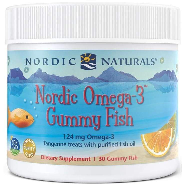 Nordic Omega-3 Gummies, 124mg Tangerine Treats - 30 gummies