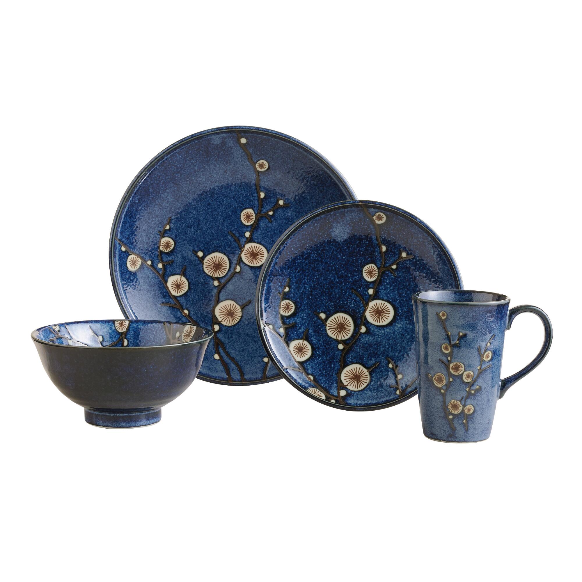 Blue Cherry Blossom Dinnerware Collection by World Market