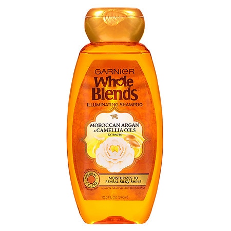 Garnier Whole Blends Shampoo with Moroccan Argan & Camellia Oil Extracts, For Dry Hair - 12.5 fl oz