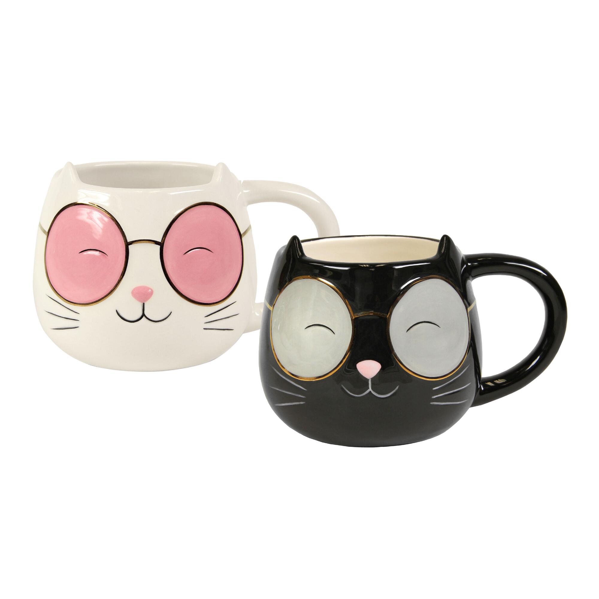 Cat With Sunnies Figural Mug by World Market