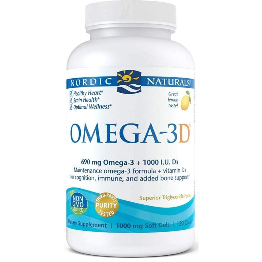 Omega-3D, 690mg Lemon - 120 softgels