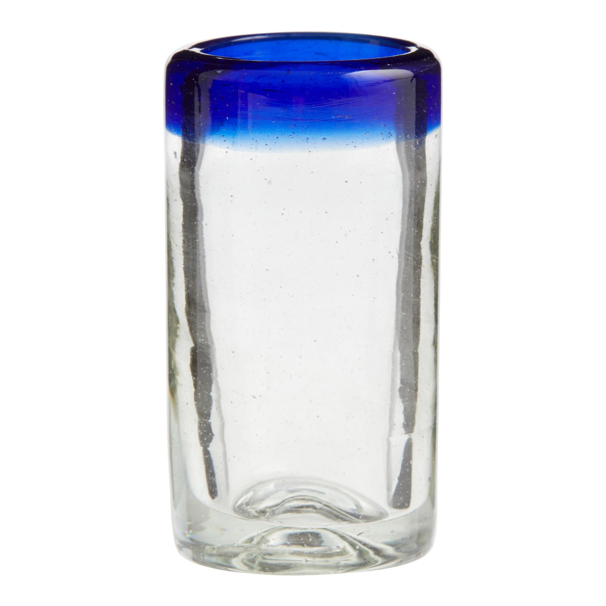 Blue Rocco Shot Glass Set of 4 by World Market