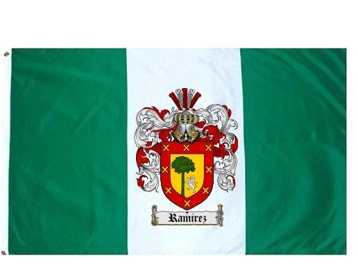 Ramirez Coat of Arms Flag / Family Crest Flag