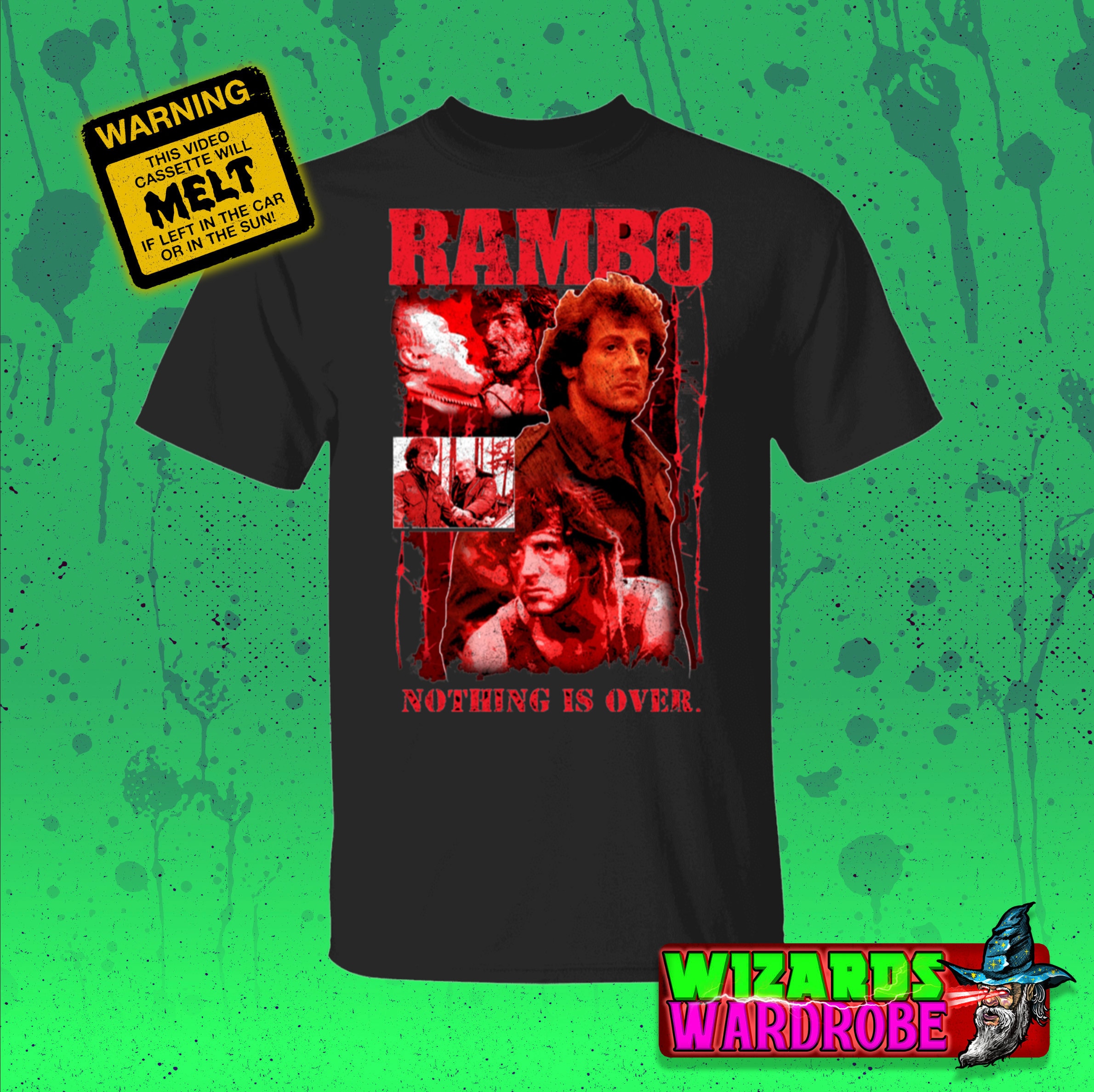 Rambo Nothing Is Over Stallone 5.3 Oz. T-Shirt