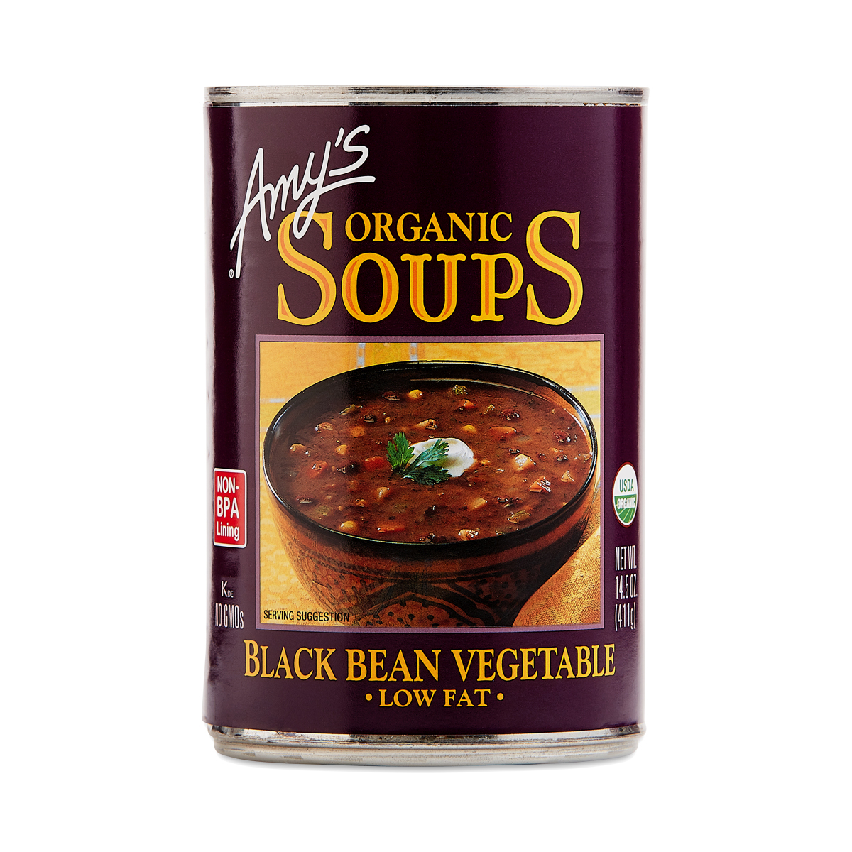 Amy's Black Bean Vegetable Soup 14.5 oz. can
