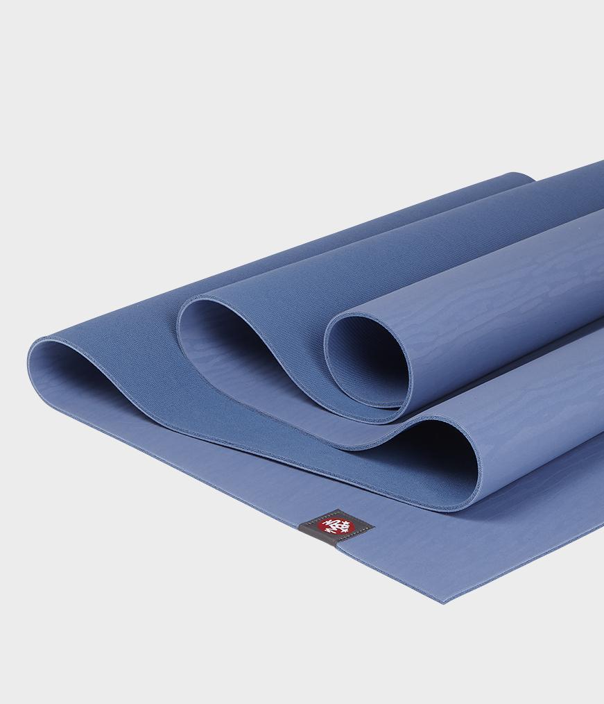 Manduka Ekolite Yoga Mat 4mm - 180cm - Sustainable Yoga Mat, Shade Blue