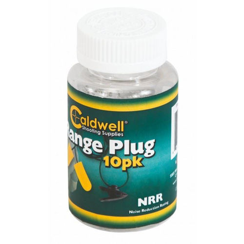 Caldwell Range Plugs With Cord, 31 NRR 10 Pk