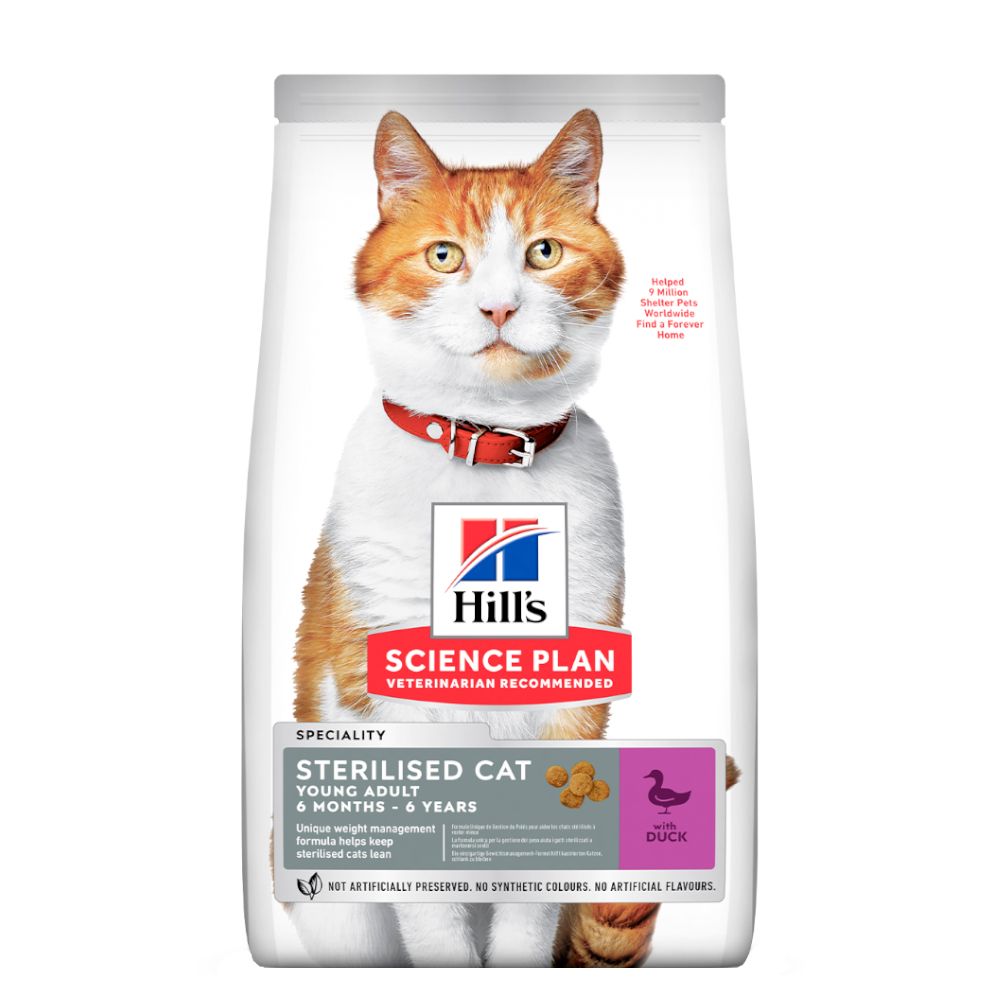 Hill's Science Plan Sterilised Cat Young Adult Duck - 3kg