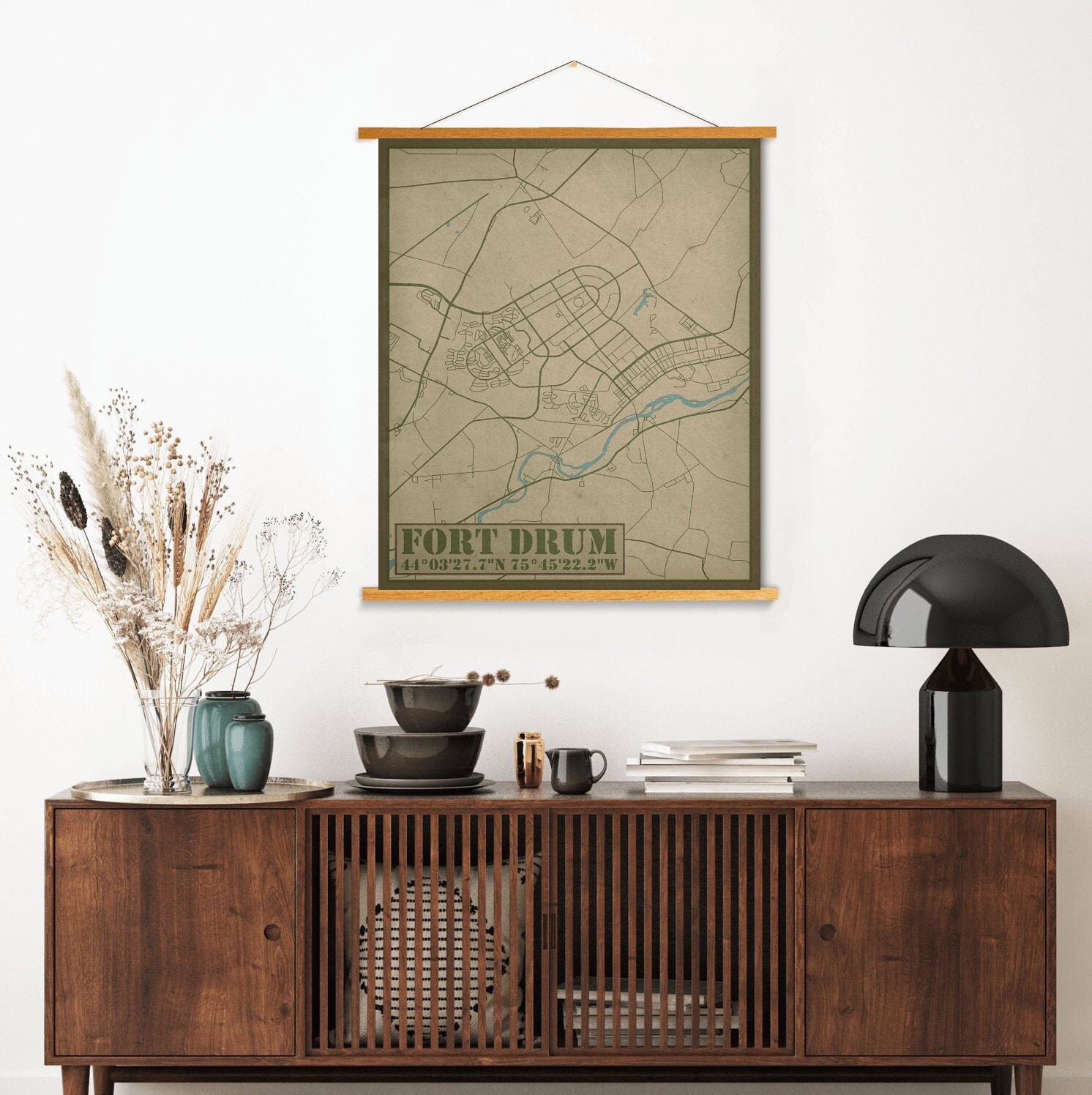 Fort Drum New York City Street Map | Poster Of Printed Marketplace