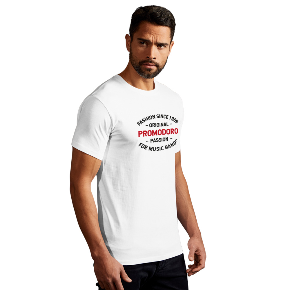 Print "promodoro passion" Premium T-Shirt Herren, Weiß, XXL