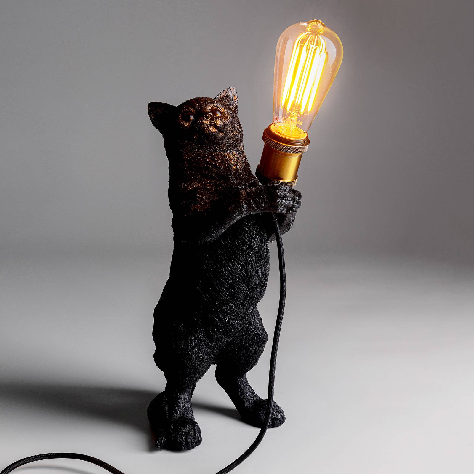 KARE Animal Kitty -pöytälamppu kissafiguurilla
