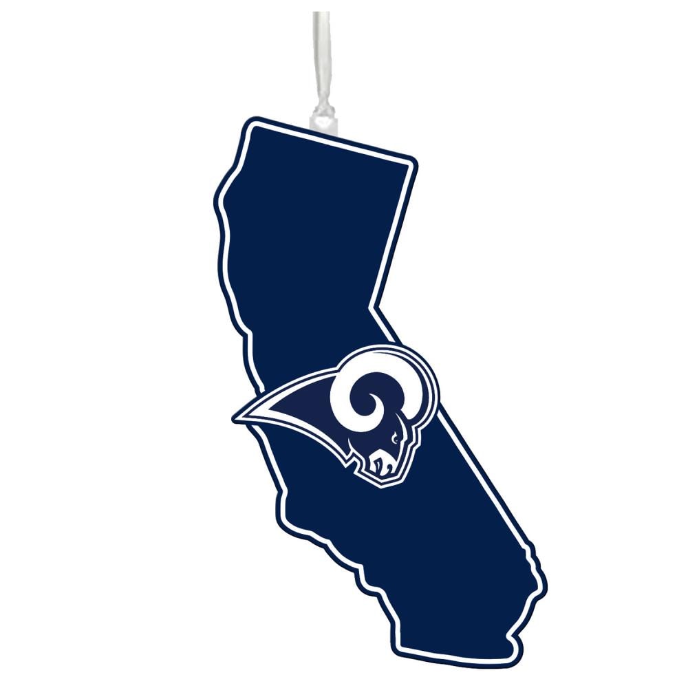 Team Sports America Los Angeles Rams Blue Wooden Assorted Indoor Ornament Shatterproof | 3OT3828STATE