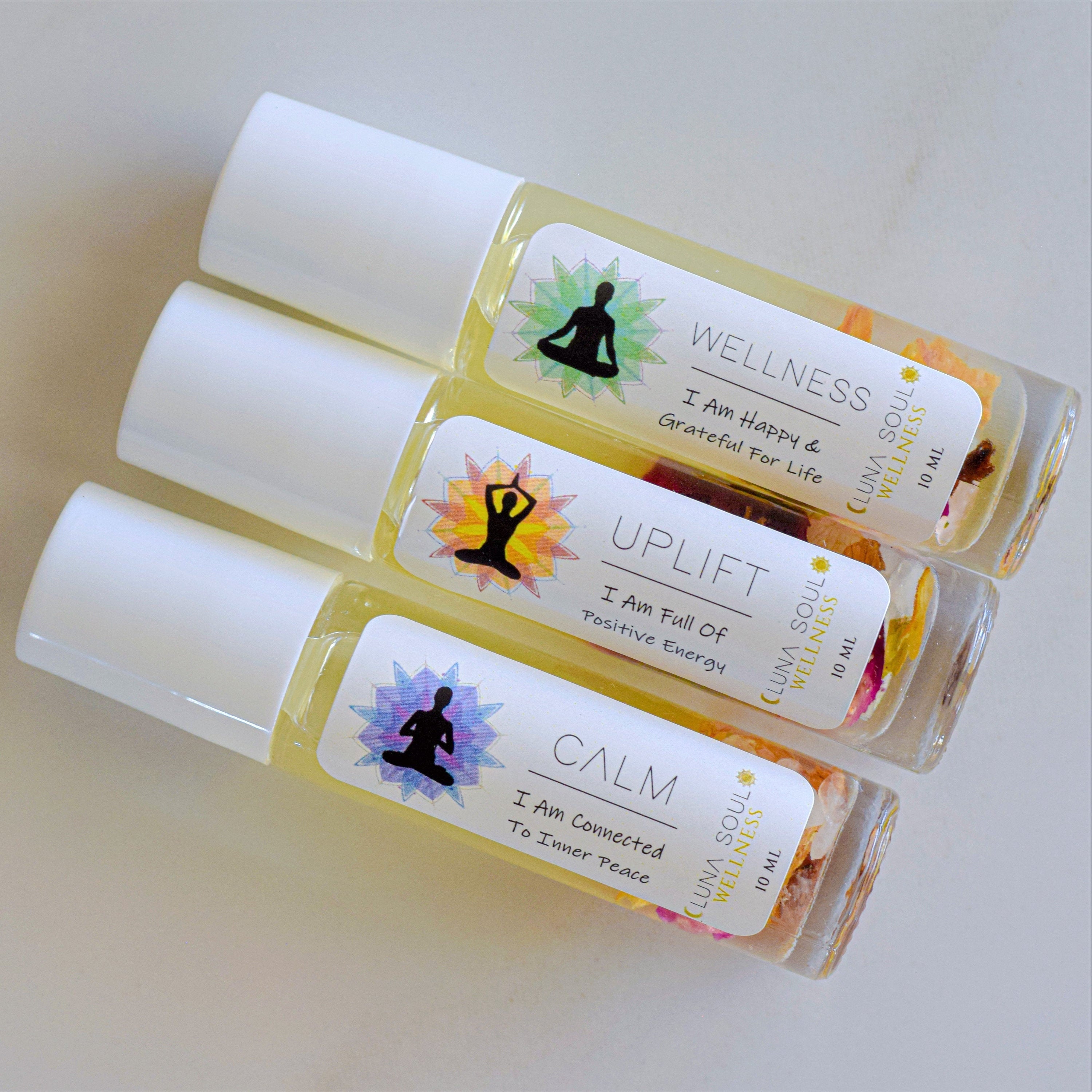 Essential Oil Roll On Holistic Blends Set For Immunity, Stress , Uplifting Mood For Daily Wellness Support