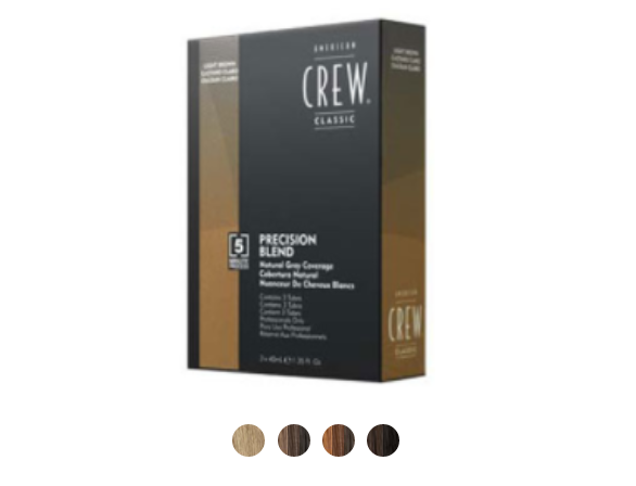 American Crew Precision Blend Natural Gray Coverage Hair Color, 3 tube pack