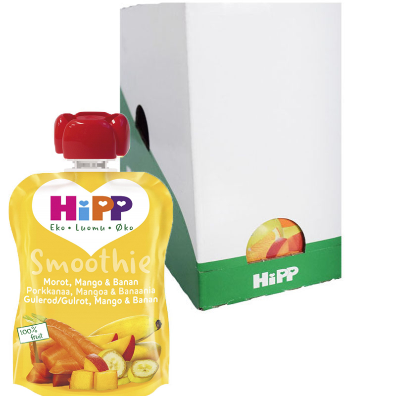 Osta Laatikollinen smoothieita, porkkana, mango ja banaani, 6x90g - 26%  alennus verkosta 