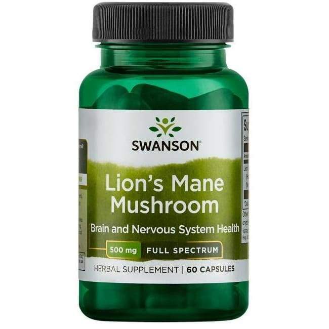 Full Spectrum Lion's Mane Mushroom, 500mg - 60 caps
