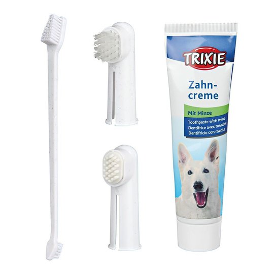 Trixie Tandvårdssett med tandkräm och tandborste