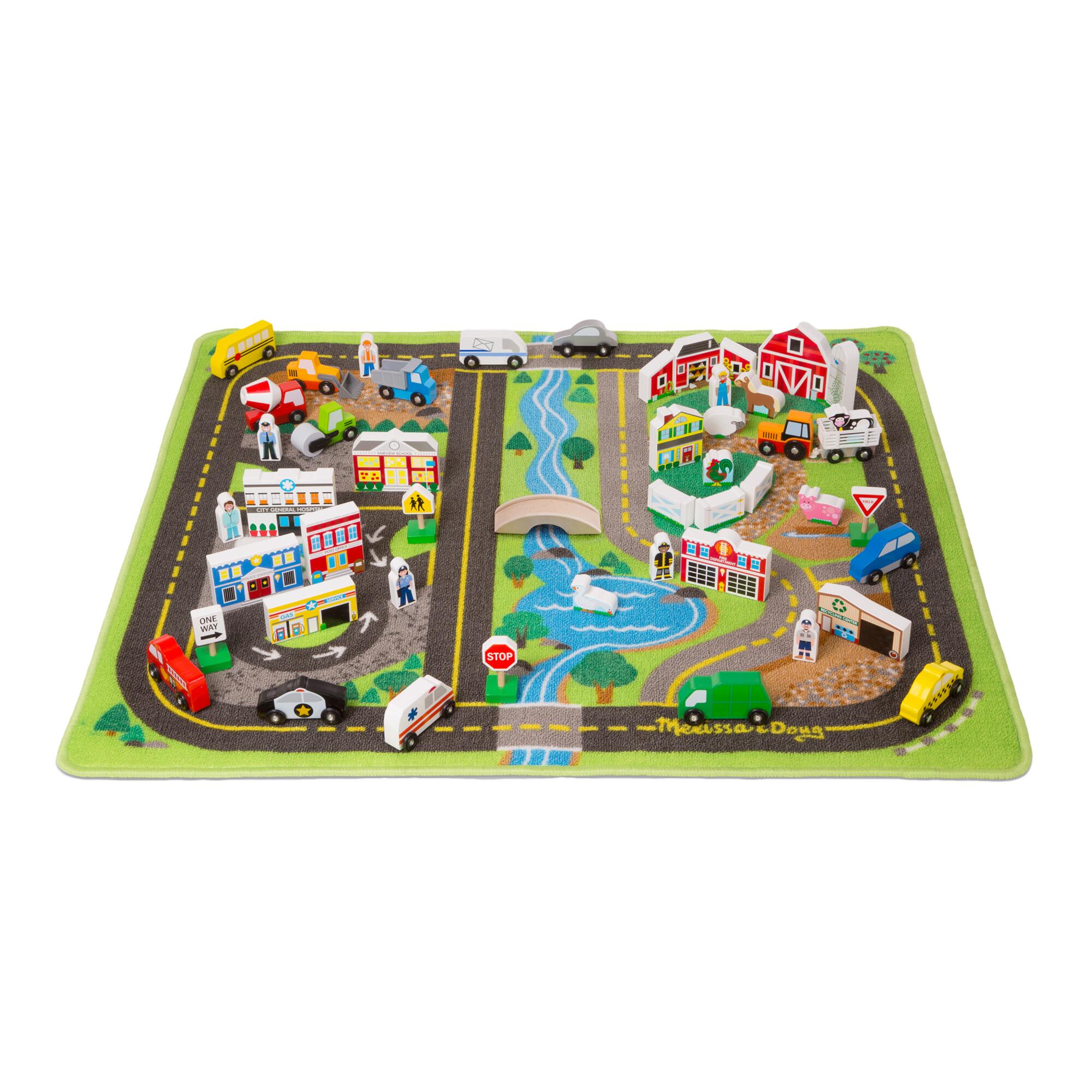 Melissa & Doug Deluxe Road Rug Play Set: Multi - Fabric by World Market