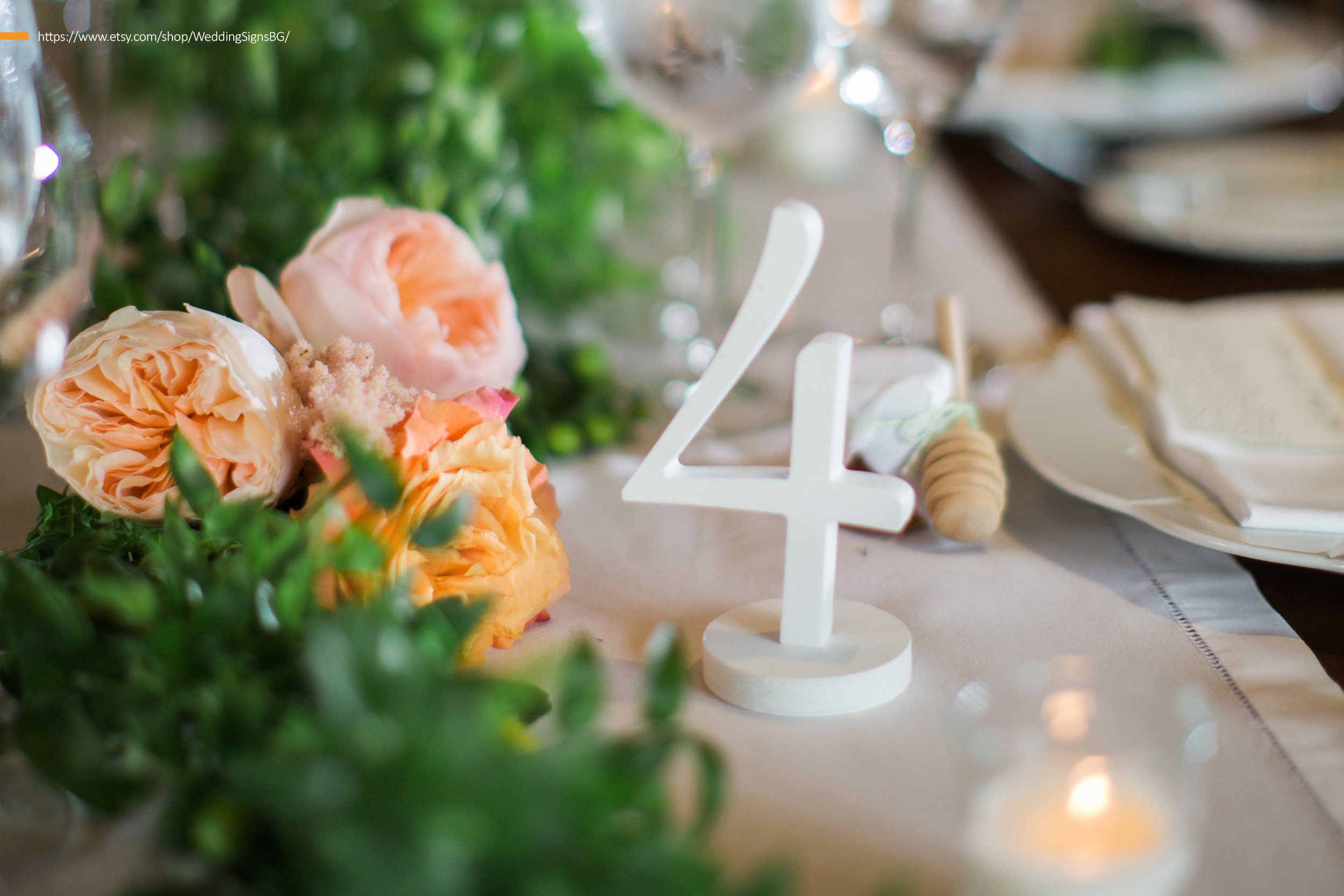 Wood Table Numbers Set - Up To 50 Wedding Table Numbers 7 Fonts Available Fast Us Shipping