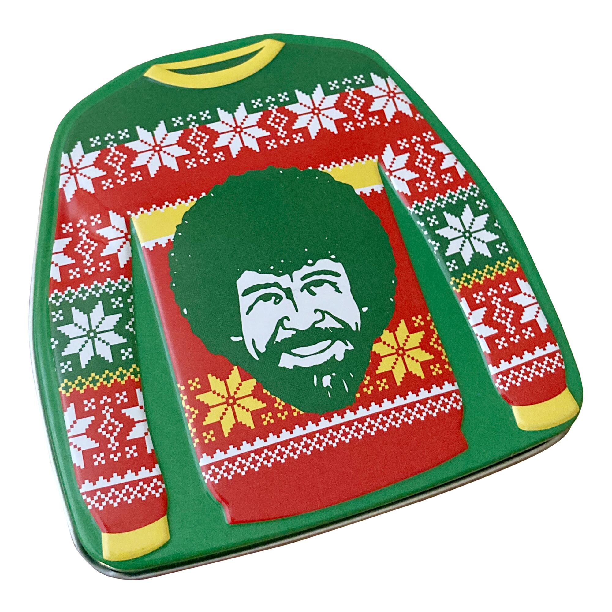Bob Ross Ugly Sweater Sour Candy Tin Set of 3 by World Market