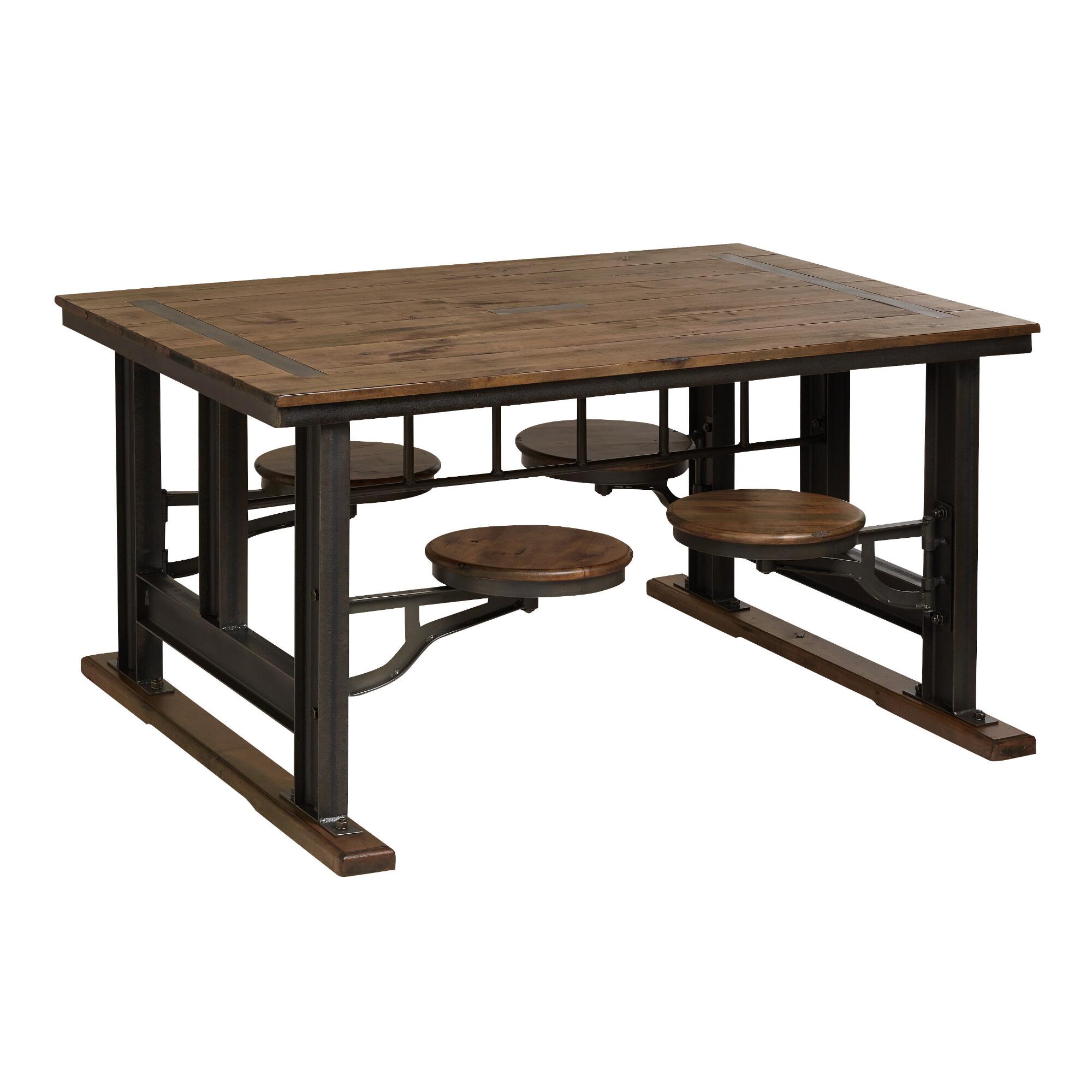 Galvin Cafeteria Table - Metal - Medium (61"-72"L) by World Market