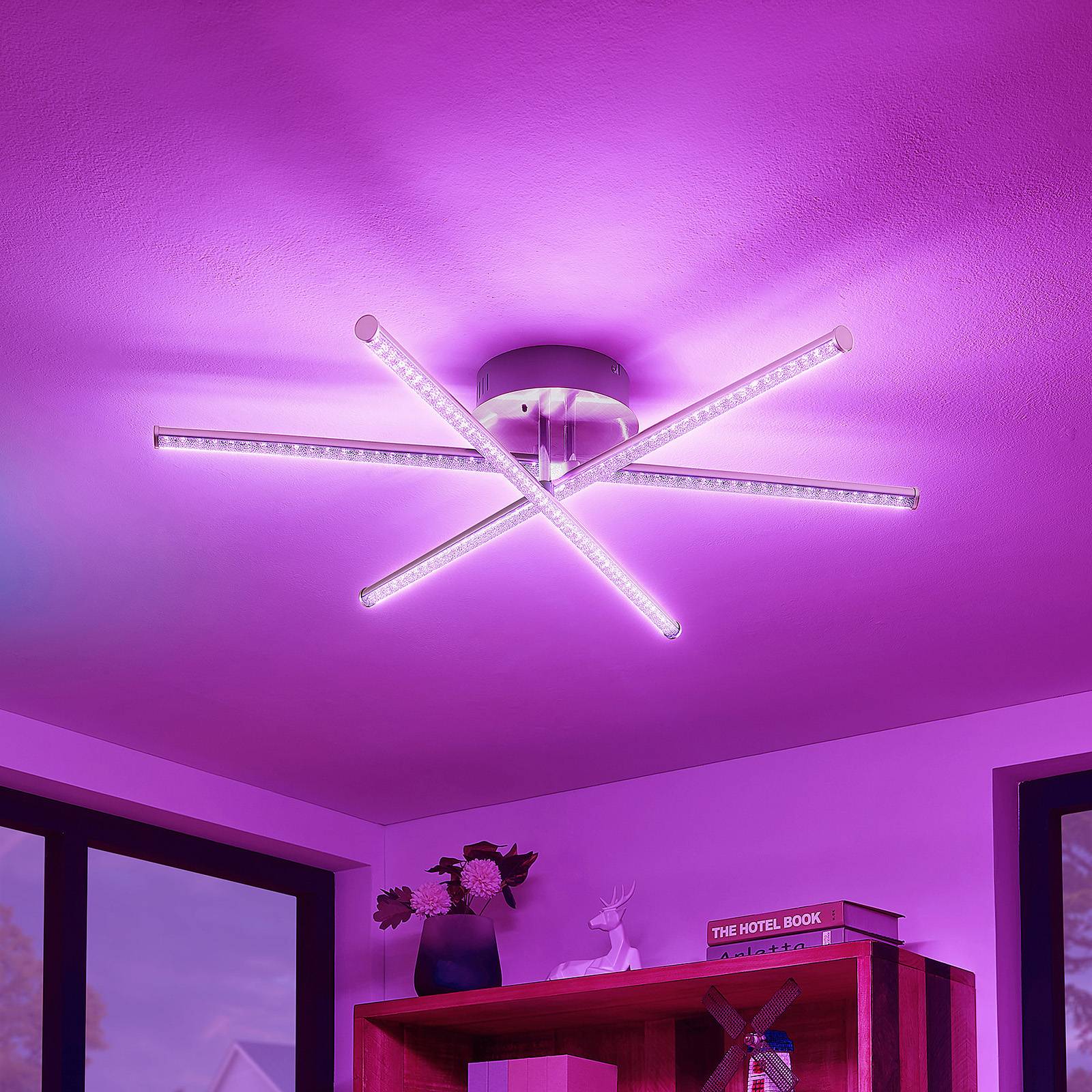 Lindby Lansson -LED-RGB-kattovalaisin 3-lamppuinen