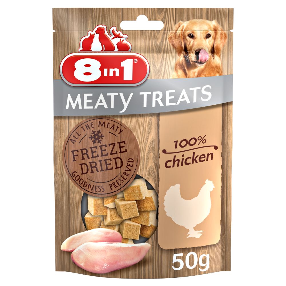 8in1 Meaty Treats - Saver Pack Chicken Breast (2 x 50g)