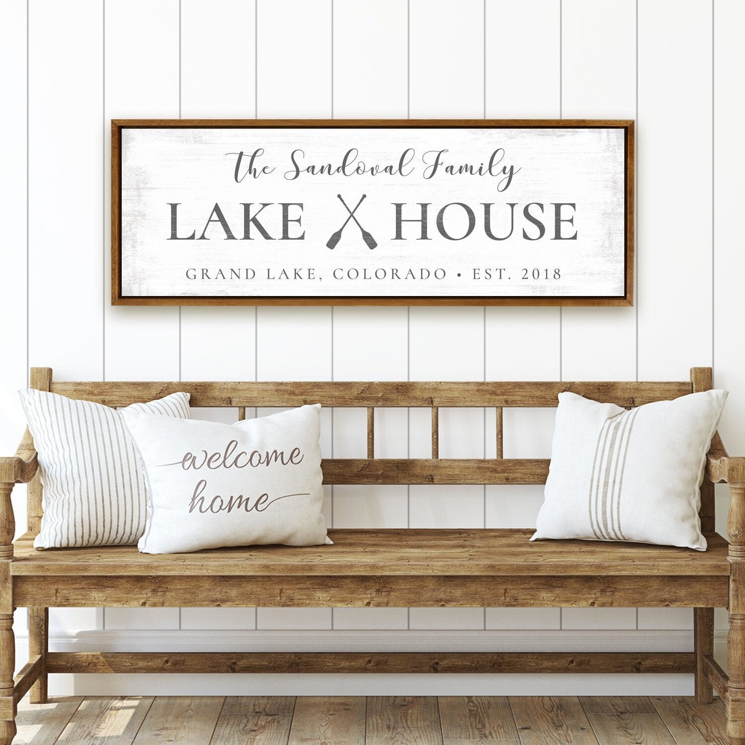 Custom Lake House Sign | Welcome To The