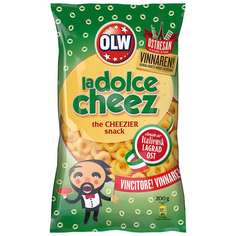 Snacks "La Dolce Cheez" 200g - 32% rabatt