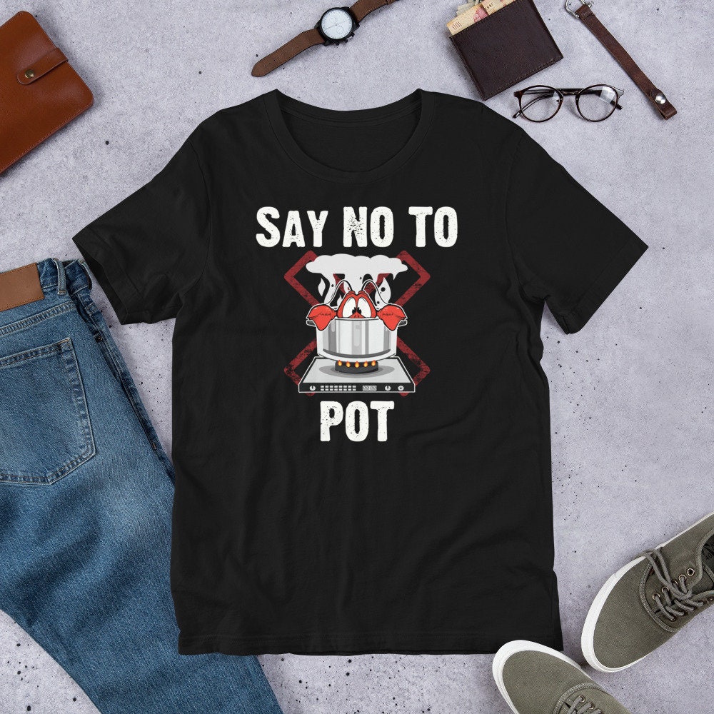 Say No To Pot Lobster Summer Seafood Lover Crawfish Gift Short-Sleeve Unisex T-Shirt