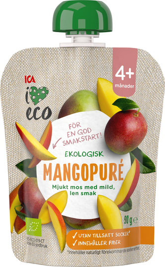 Köp ICA I Love Eco Mangopuré 90 g