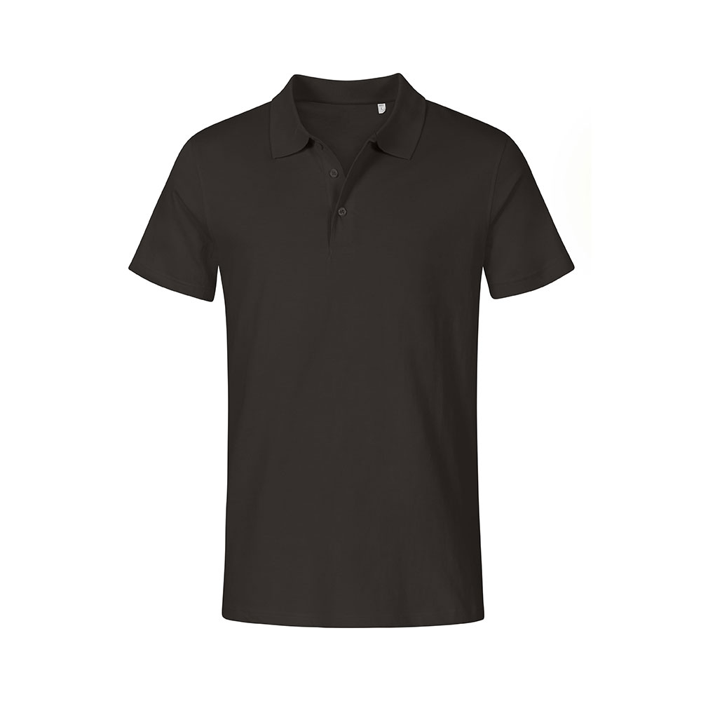 Jersey Poloshirt Plus Size Herren, Charcoal, XXXL
