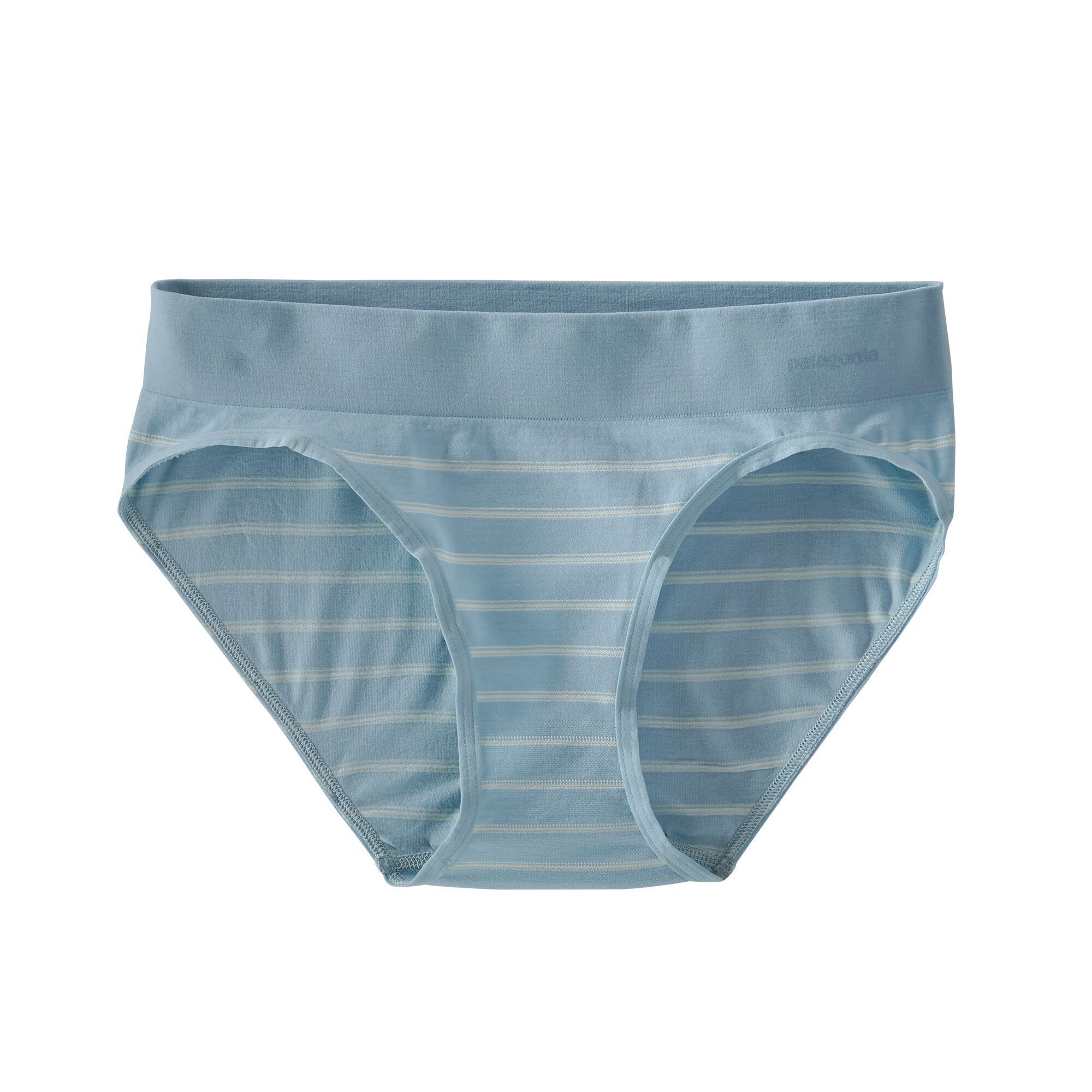Patagonia Women's Active Briefs - Recycled Polyester, Sentinel Stripe Small: Big Sky Blue / XS