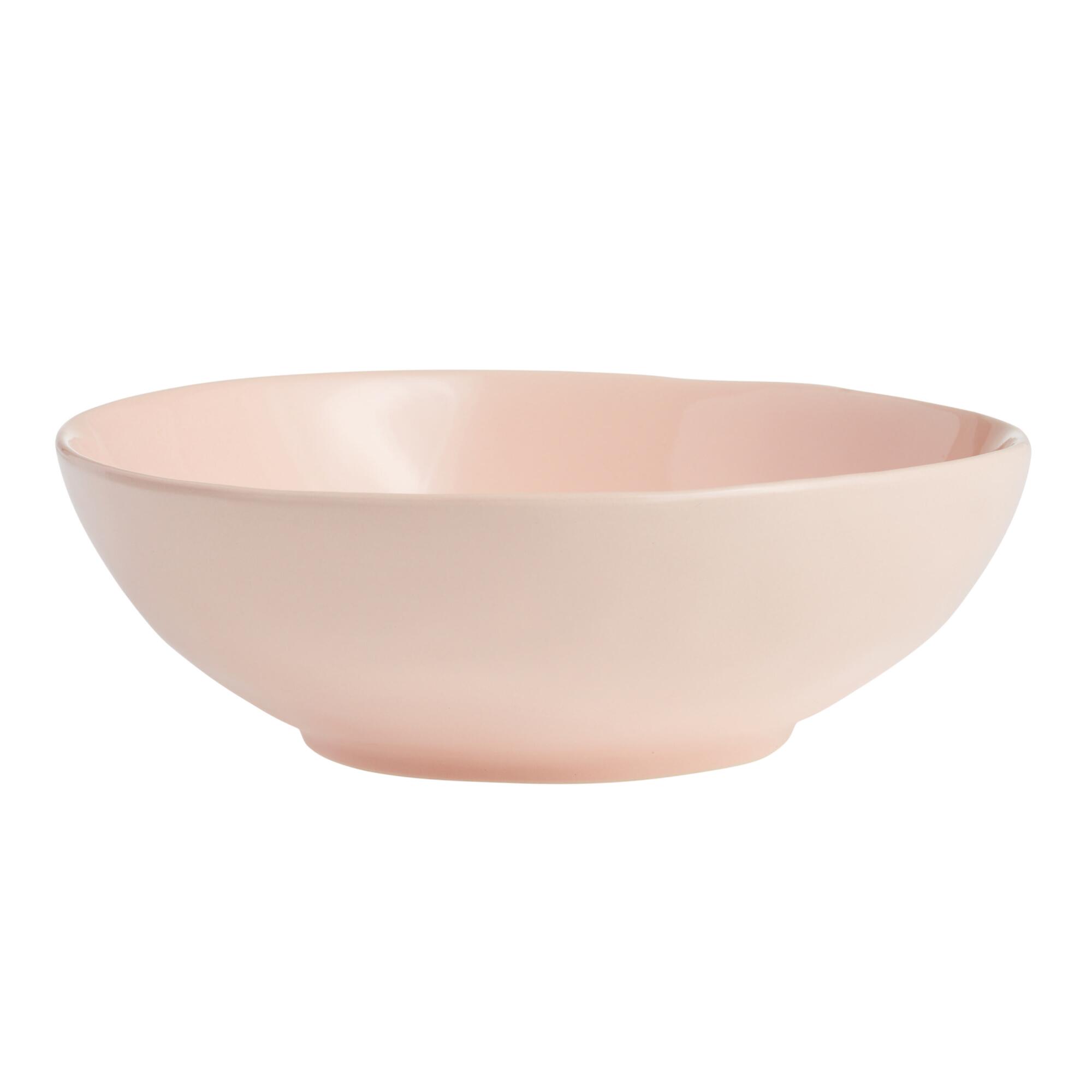 Blush Element Cereal Bowls Set Of 4: Pink - Stoneware by World Market