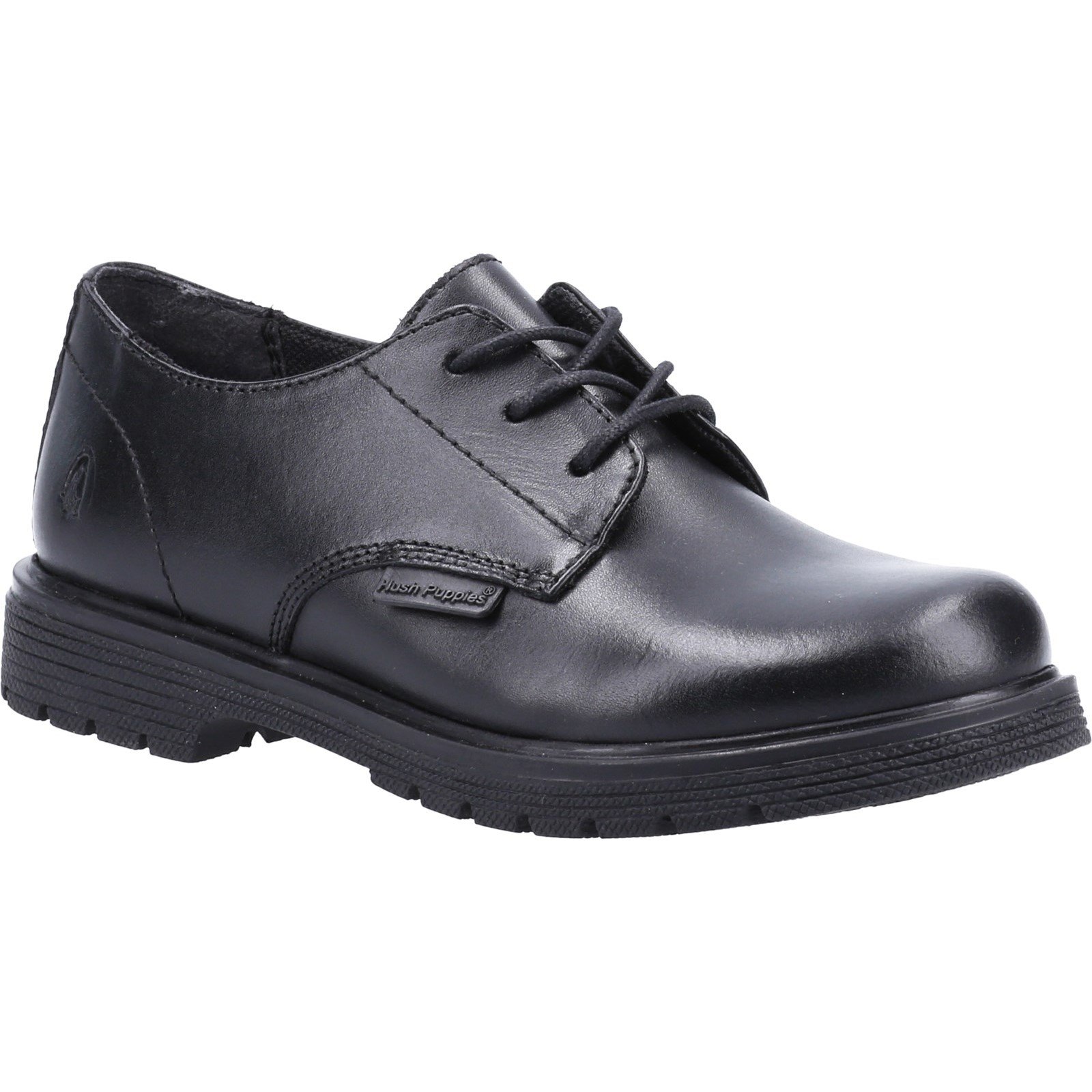 Hush Puppies Kid's Remi Junior School Derby Shoes Black 32612 - Black 2